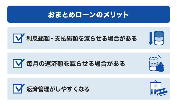 おまとめローンのメリット