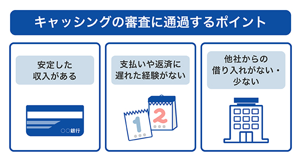 キャッシングの審査に通過するポイント