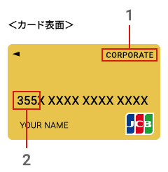 JCBコーポレートカードの見分け方