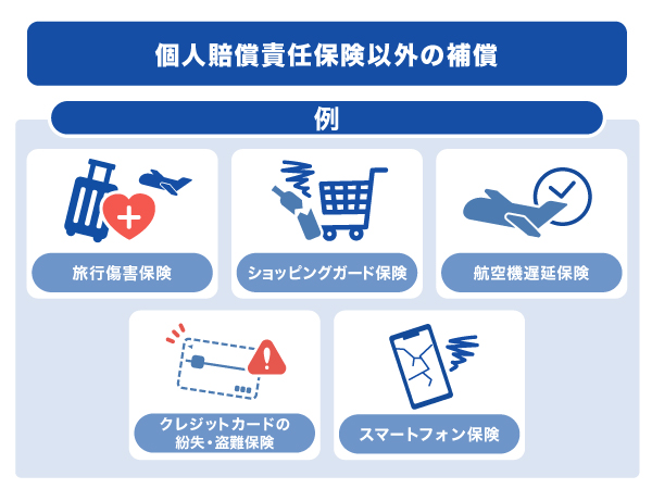 個人賠償責任保険以外の補償