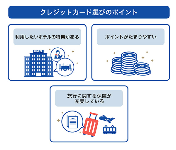 ホテルで利用するクレジットカード選びのポイント