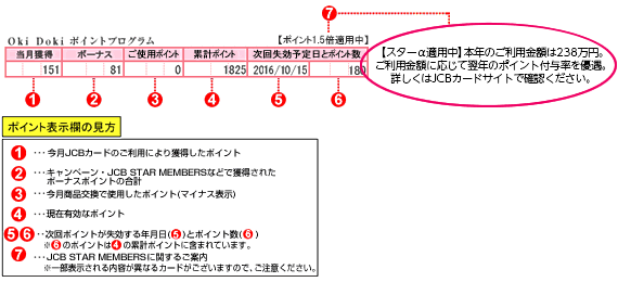 ポイント表示欄イメージ