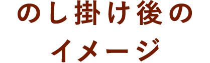 のしかけ後のイメージ