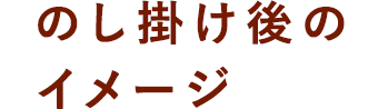 のしかけ後のイメージ