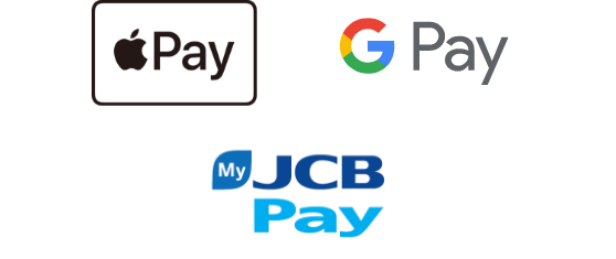 Apple Pay、Google Pay(TM)、MyJCB Pay